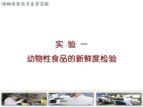 实验一、动物性食品的新鲜度检验