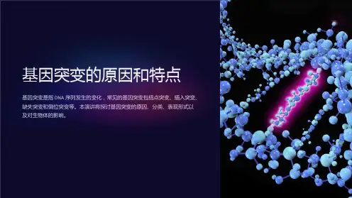 基因突变的原因和特点