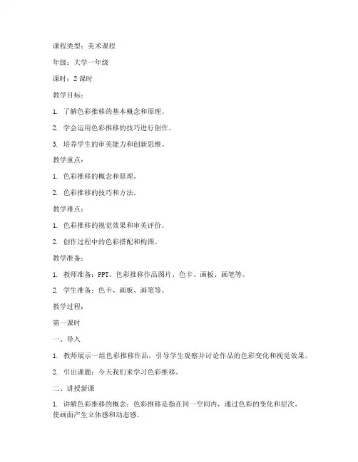 大学色相推移教案