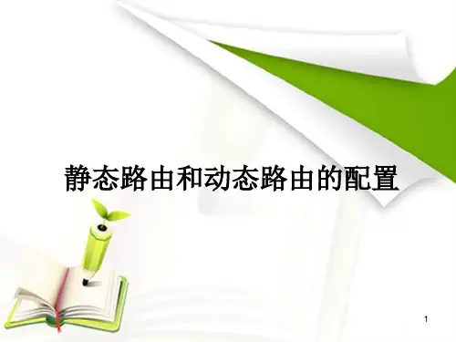 静态路由和动态路由的配置ppt课件