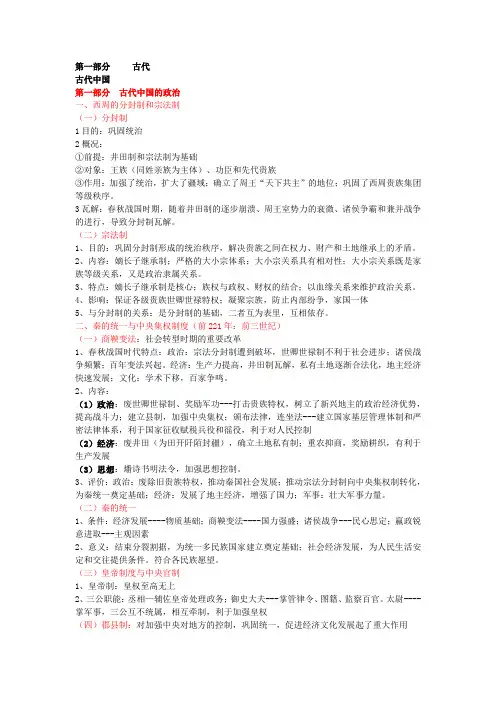中国古代史完整版