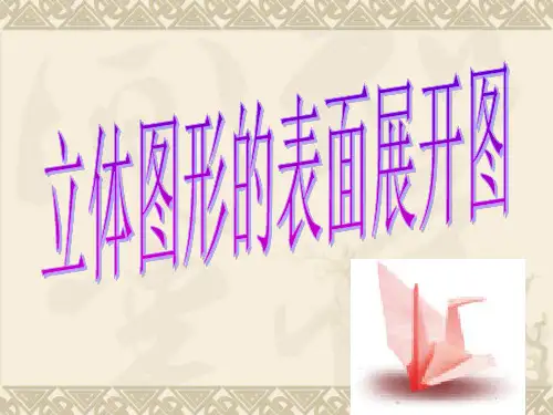 正方体的表面展开图
