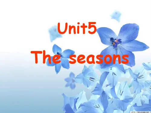 牛津苏教版-英语-六下-Unit 5 The Seasons 教学课件