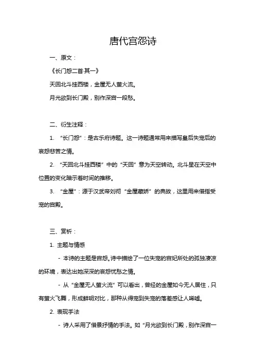 唐代宫怨诗