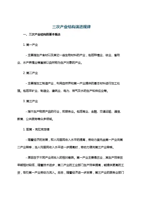 三次产业结构演进规律
