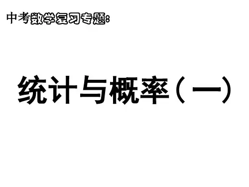 中考数学复习专题课件：统计