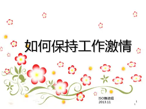 如何保持工作激情PPT课件