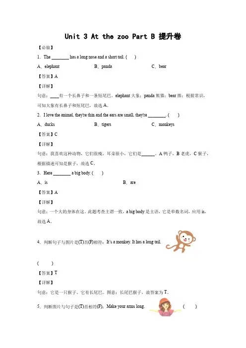 小学英语三年级下册巩固卷-人教PEP版 (29)