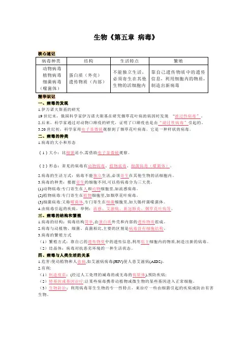 生物《第五章 病毒》