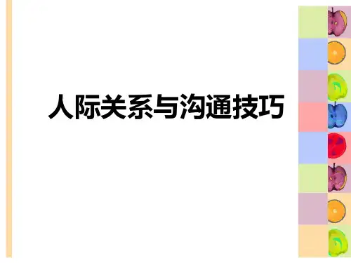 人际关系与沟通技巧培训课件(共 40张PPT)