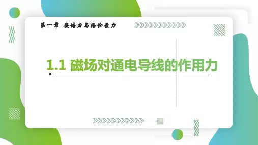 物理人教版(2019)选择性必修第二册1.1磁场对通电导线的作用力 课件(共26张ppt).ppt