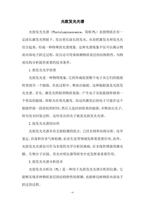 光致发光光谱