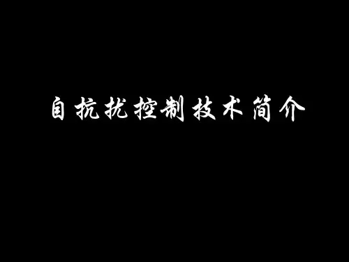 自抗扰控制技术简介 ppt课件