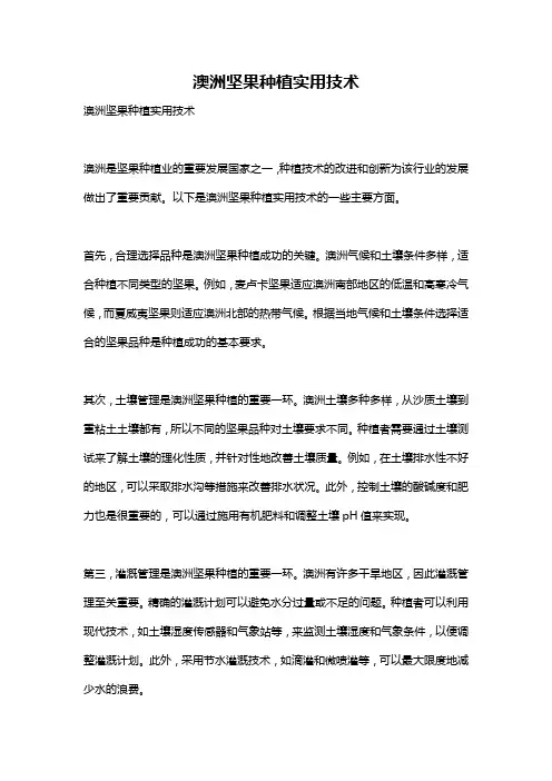 澳洲坚果种植实用技术