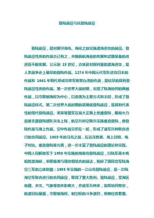 登陆战役与抗登陆战役