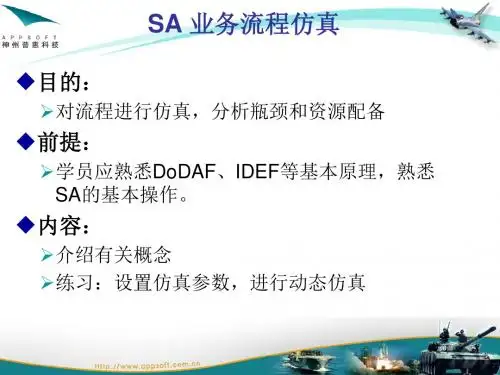 SA-业务流程仿真-PPT课件
