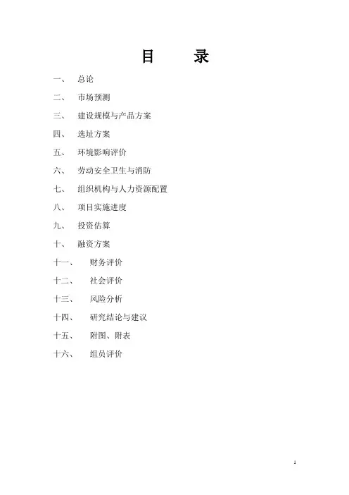 城中村改造可行性研究报告