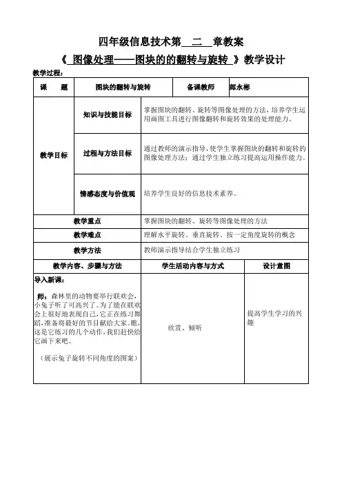 图像处理(图块的翻转与旋转)