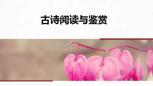 高考语文古诗阅读与鉴赏：比较赏析——整体把握,求同辨异