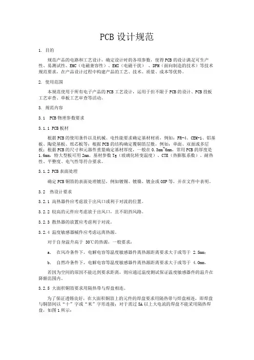 PCB设计规范