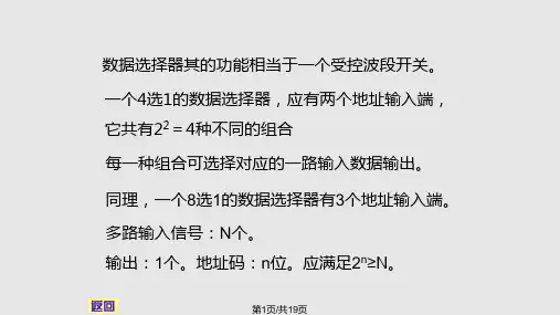 数据选择器及数据分配器PPT课件