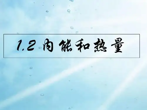 教科版九年级物理上册第1章第2节内能和热量(共45张PPT)