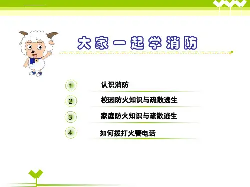 小学生消防安全主题班会ppt课件
