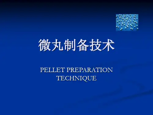 微丸制备技术..