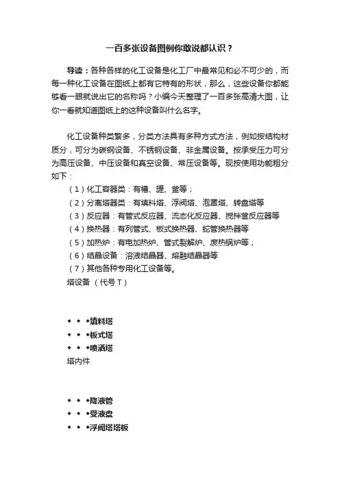一百多张设备图例你敢说都认识？