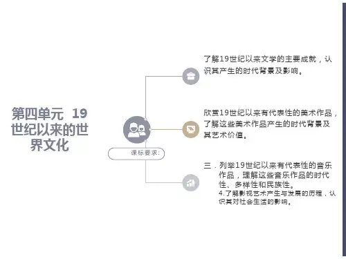 高中历史必修三第四单元
