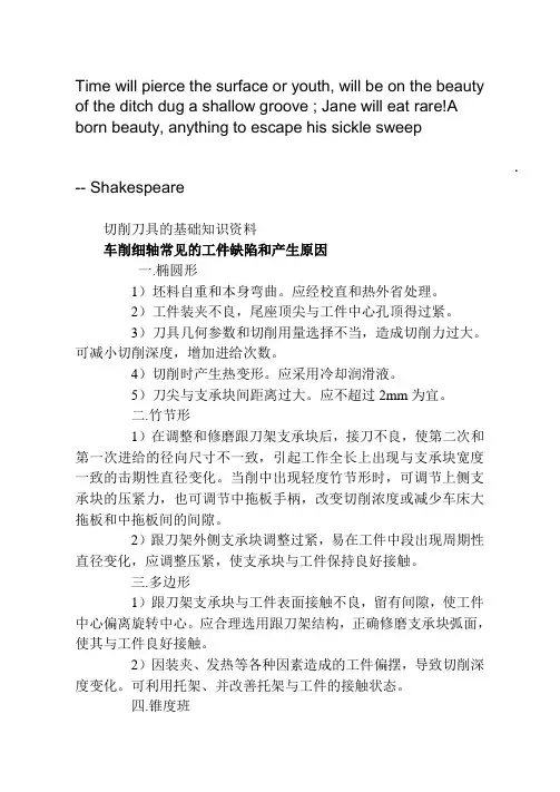 Dpncgua切削刀具的基础知识资料