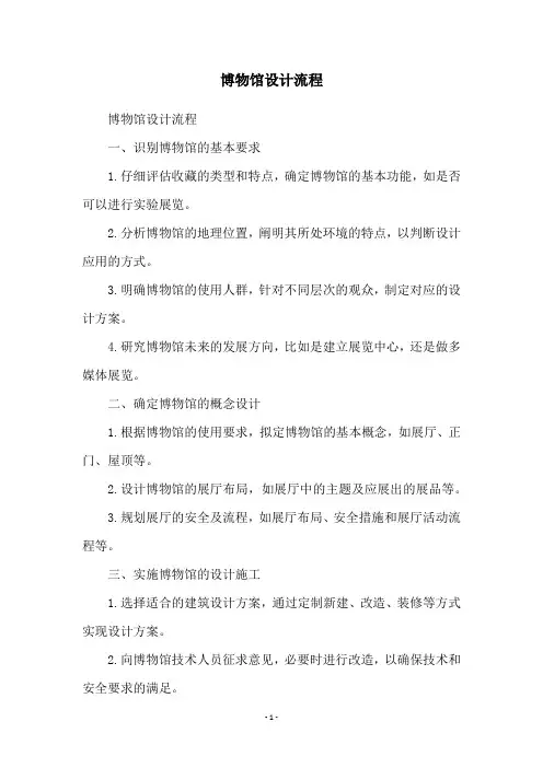 博物馆设计流程
