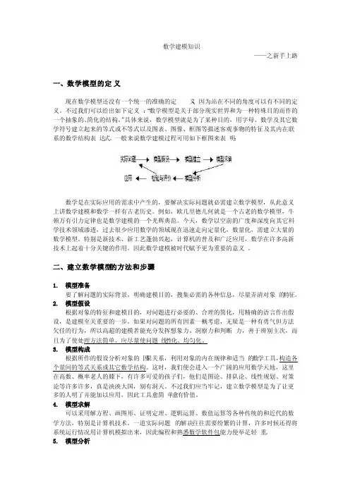 零基础学会数学建模