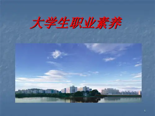 大学生职业素养幻灯片课件