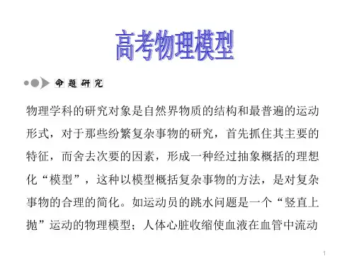 高中物理模型专题—板块、斜面、传送型和导轨