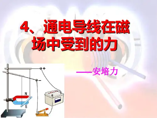 通电导体在磁场中的受力
