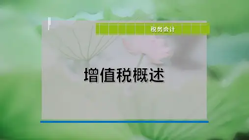 增值税概述