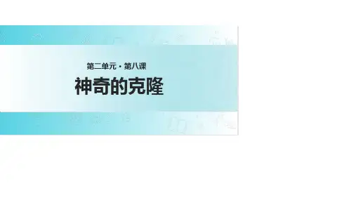 五年级下册语文课件8 神奇的克隆∣苏教版 (共26张PPT)