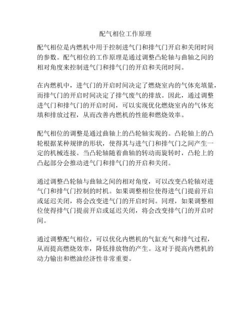 配气相位工作原理