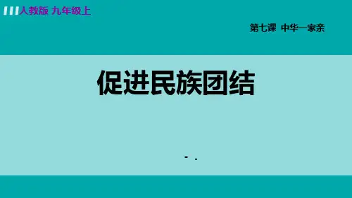 《促进民族团结》PPT精品课件