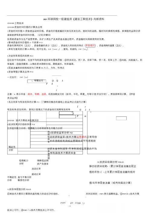 2021一建 内部资料10页纸-经济