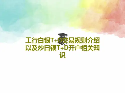 工行白银T+D交易规则介绍以及炒白银T+D开户相关知识共17页文档