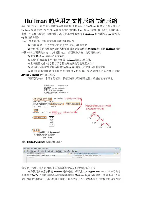 Huffman的应用之文件压缩与解压缩