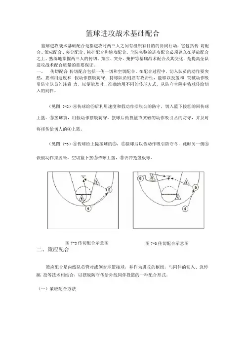 (完整版)篮球进攻战术基础配合