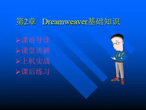 网页制作 第二章Dreamweaver基础知识共58页PPT资料