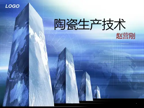 陶瓷生产技术卫生陶瓷的原料及工艺流程PPT课件