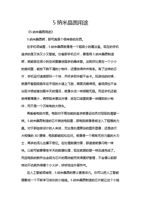 5纳米晶圆用途