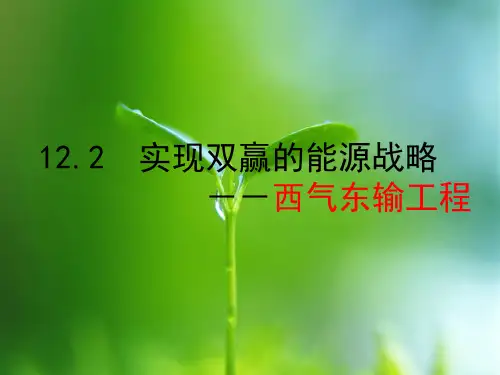 西气东输PPT教学课件