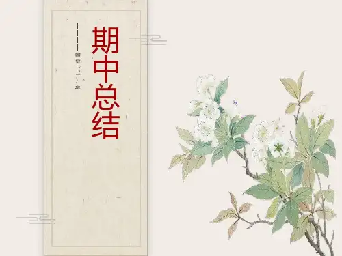 大学期中总结ppt
