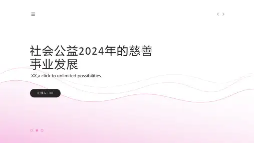 社会公益2024年的慈善事业发展